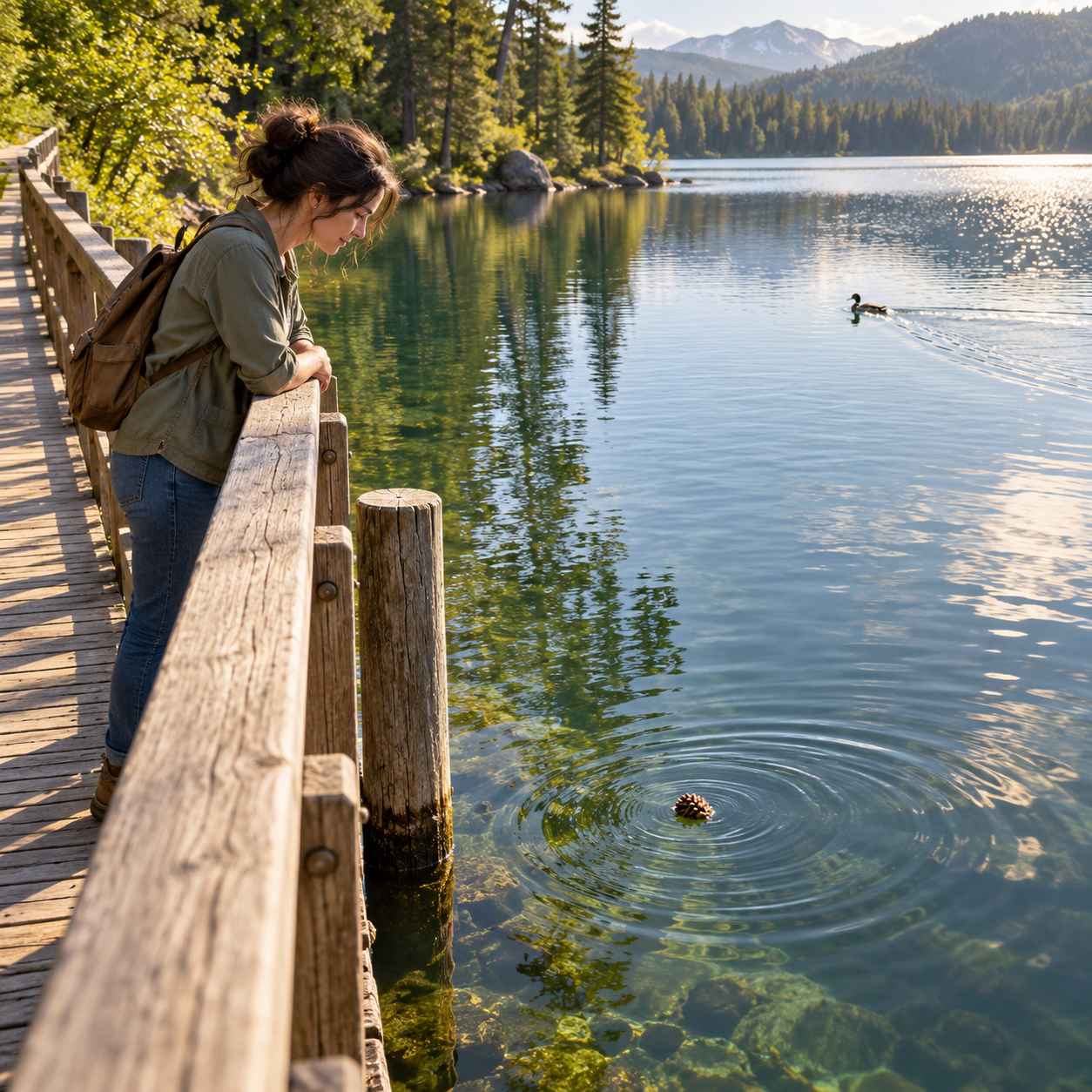 Original illustration for A Complicated Lake